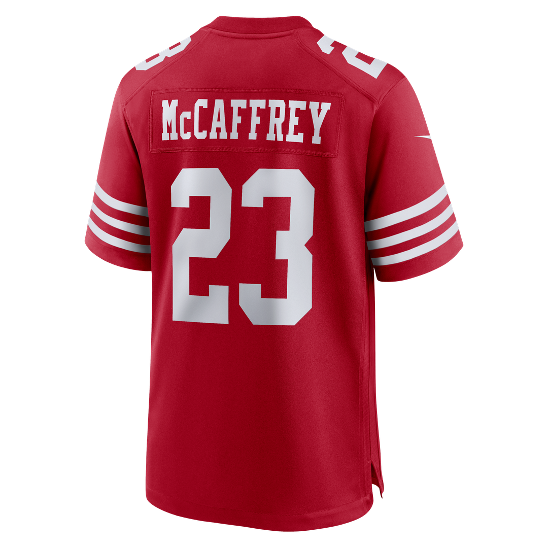 Men's Nike San Francisco 49ers Christian McCaffrey White Game Player NFL Jersey