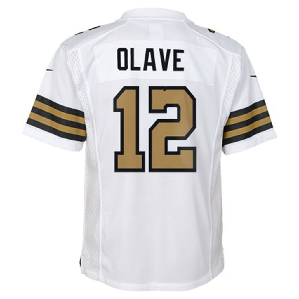 Youth Nike New Orleans Saints Chris Olave Black Game NFL Jersey