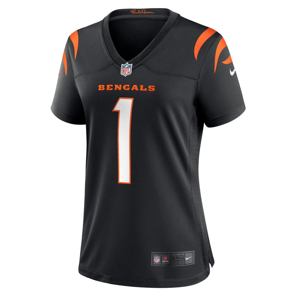 Women's Nike Cincinnati Bengals Number 1 Bride Black Game NFL Jersey