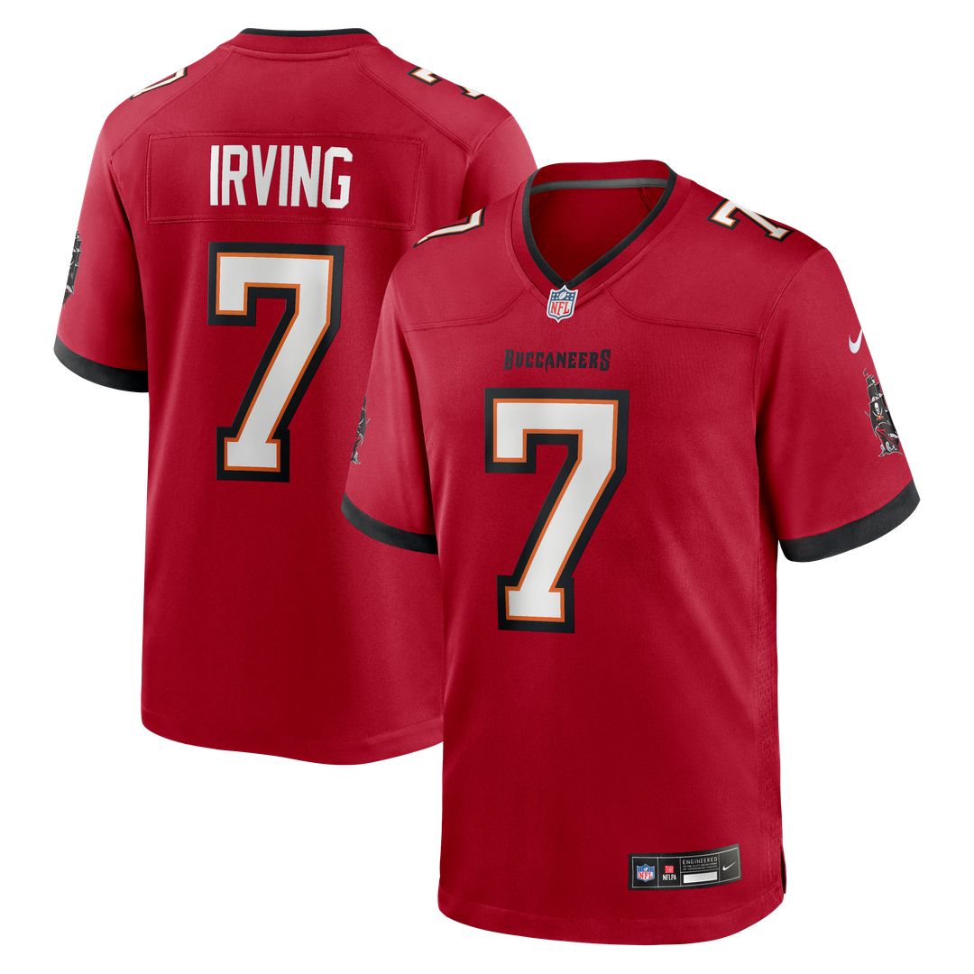 Men's Nike Tampa Bay Buccaneers Bucky Irving White Game NFL Jersey