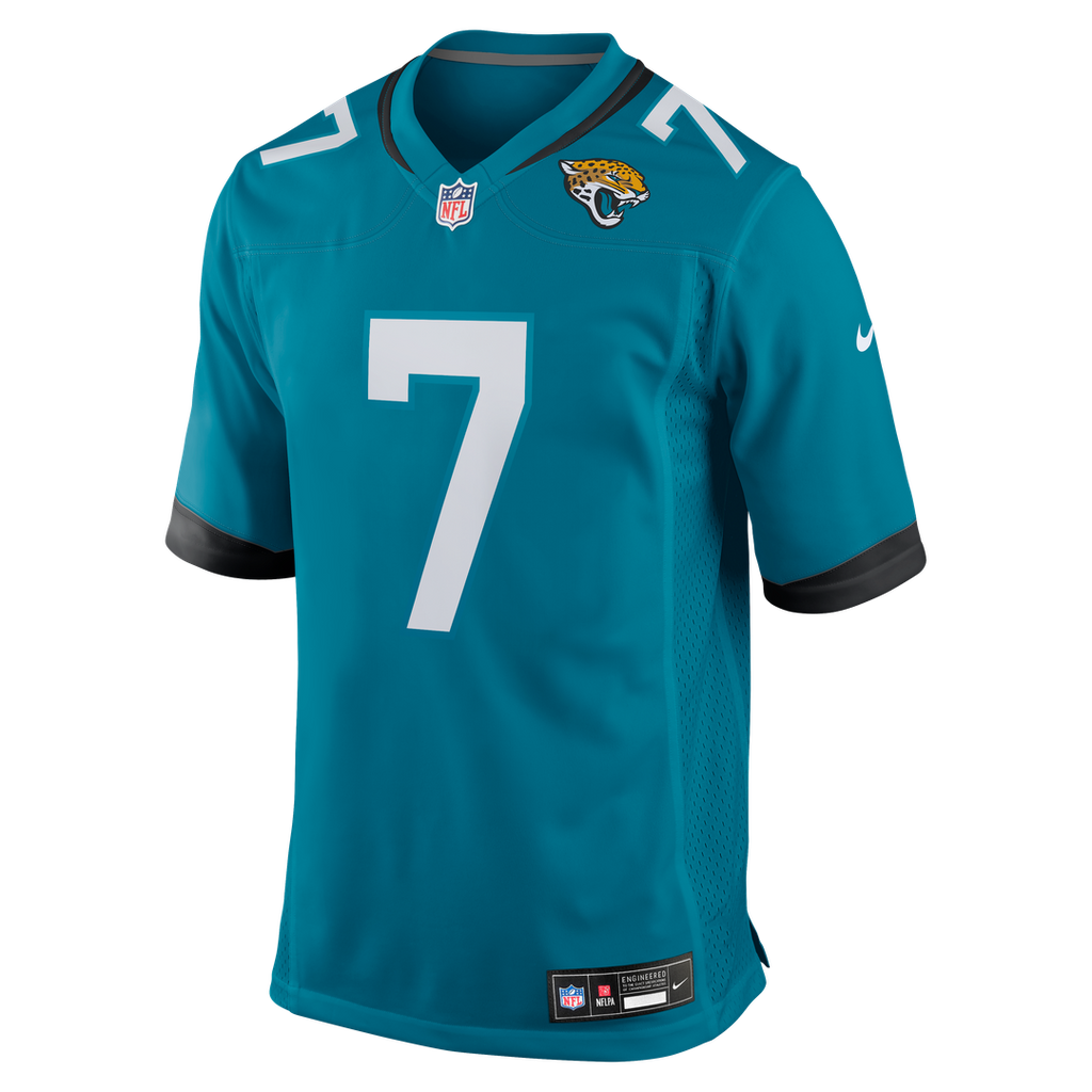Men's Nike Jacksonville Jaguars Brian Thomas Jr Teal Player Game NFL Jersey