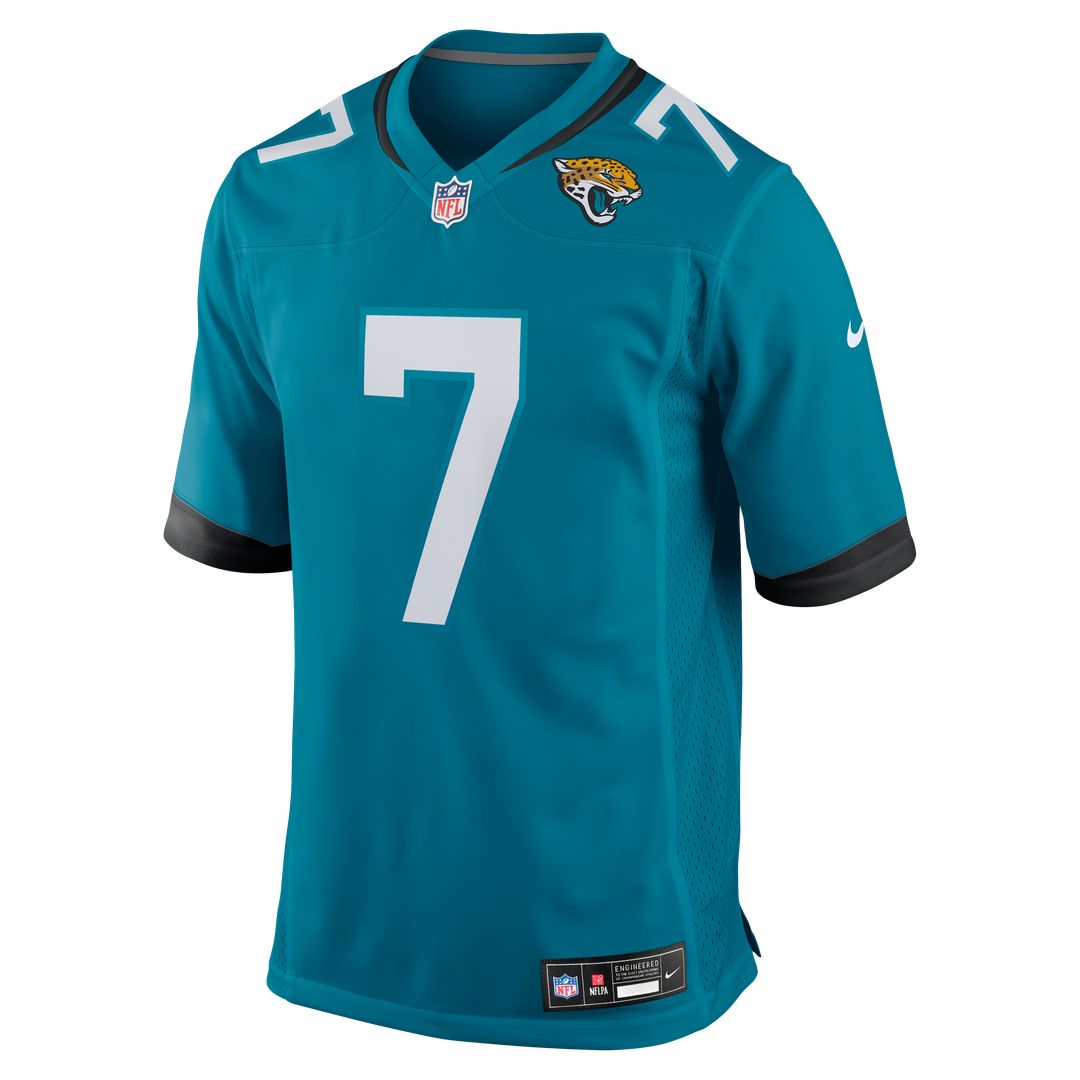 Men's Nike Jacksonville Jaguars Brian Thomas Jr Teal Player Game NFL Jersey