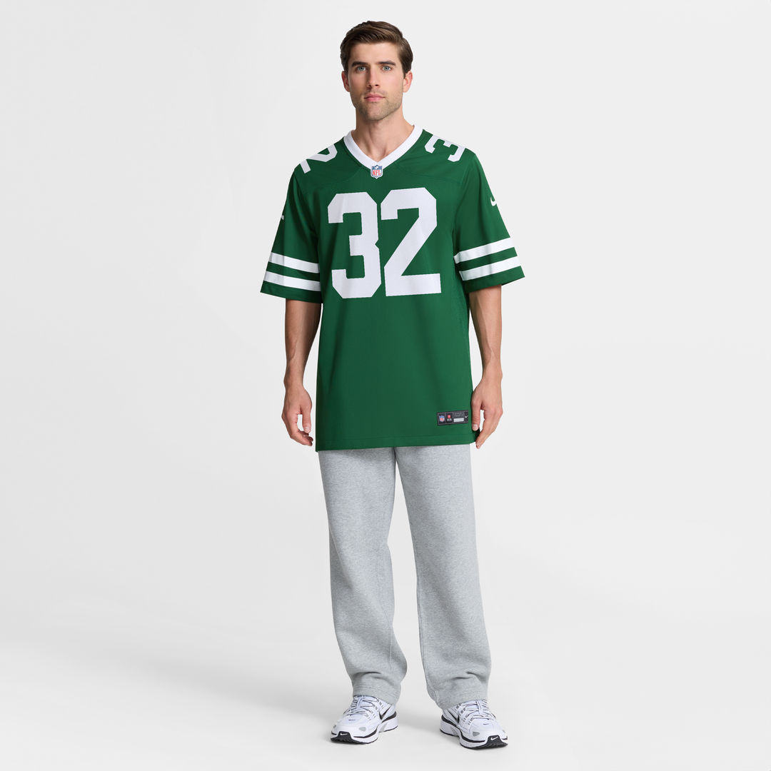 Men's Nike New York Jets Isaiah Davis Legacy Green Team Game NFL Jersey