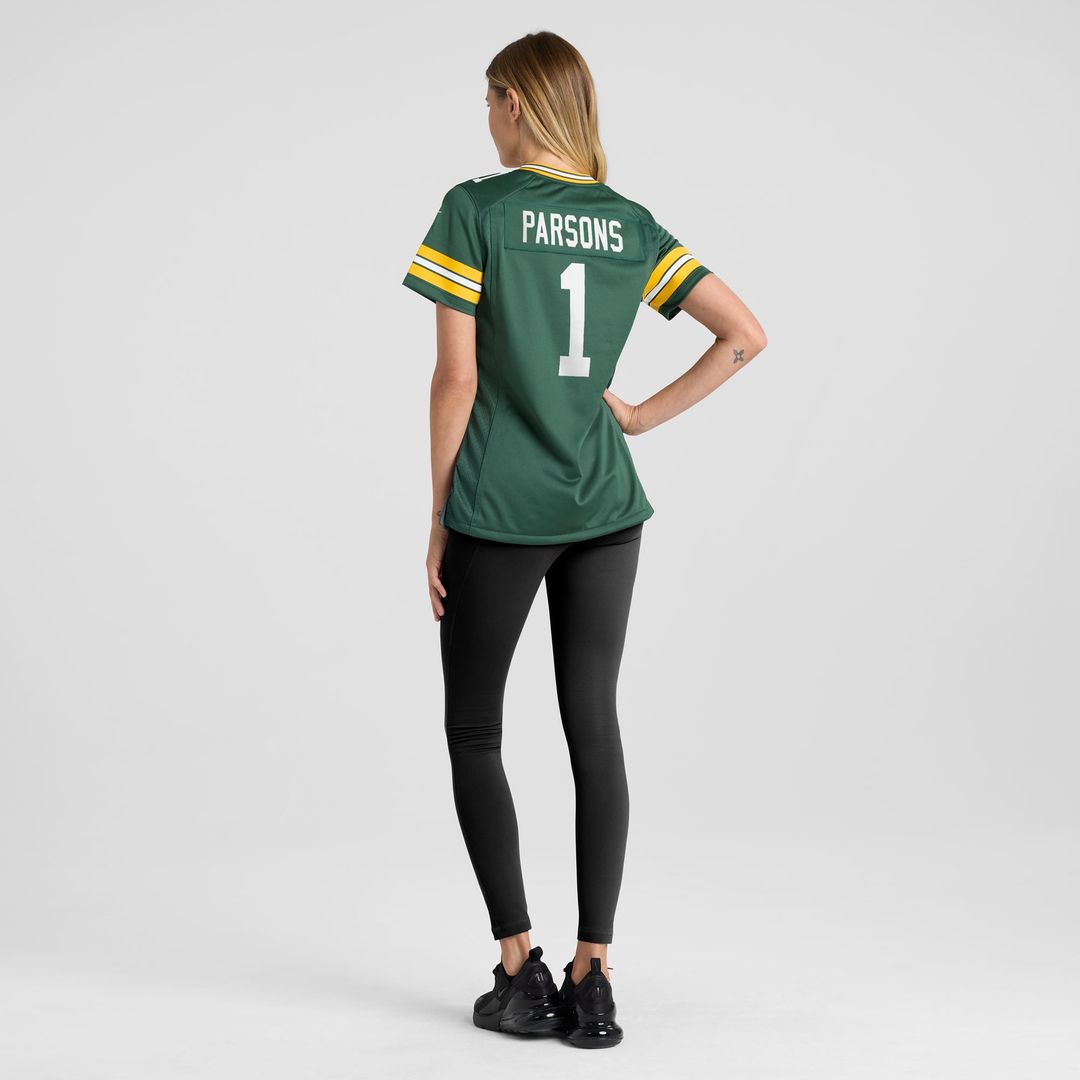 Women's Nike Green Bay Packers Micah Parsons Green Game Player NFL Jersey