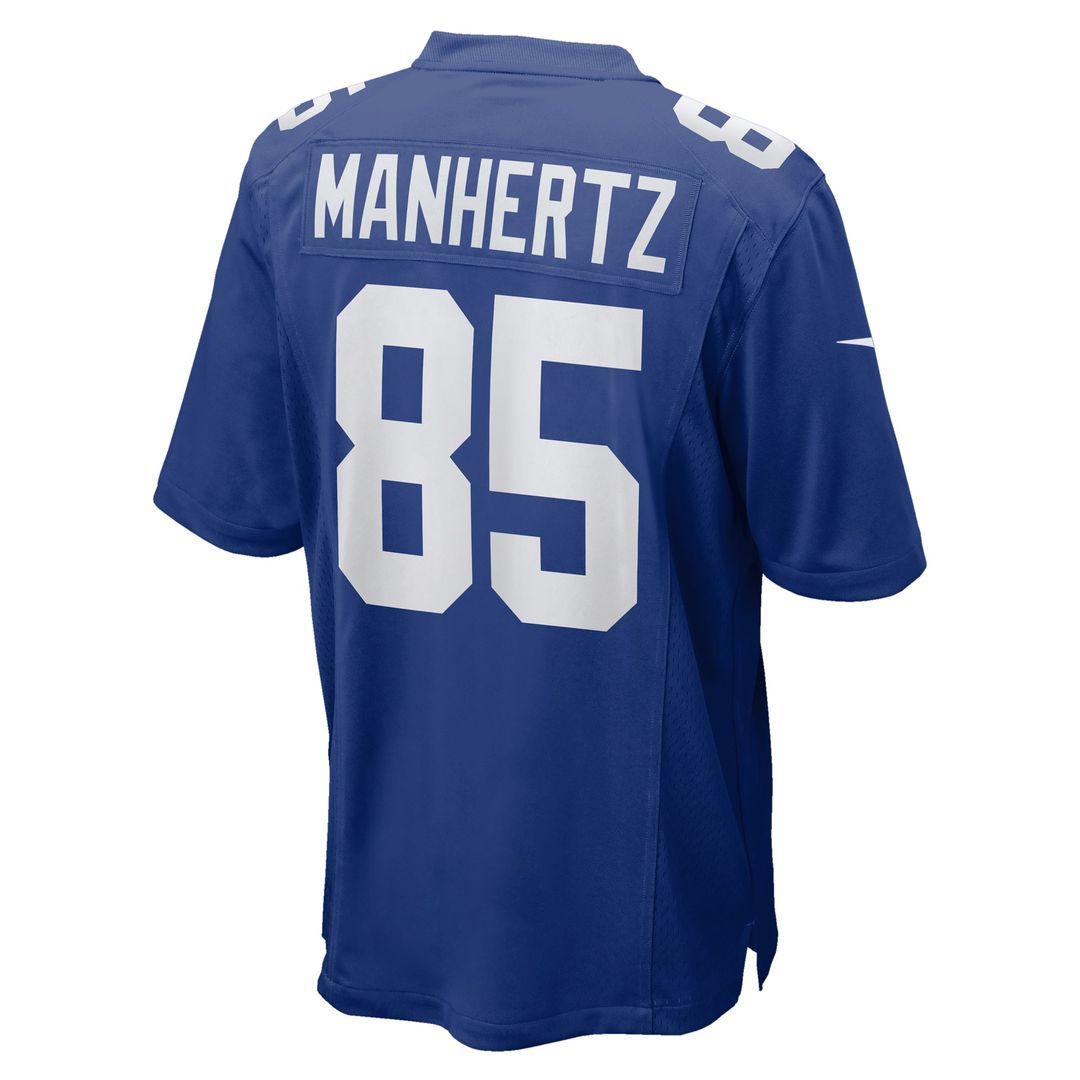Men's Nike New York Giants Chris Manhertz Royal Team Game NFL Jersey