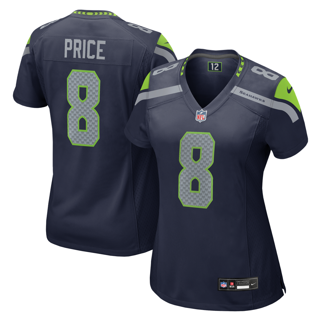 Women's Nike Seattle Seahawks Jadarian Price College Navy Team Game NFL Jersey