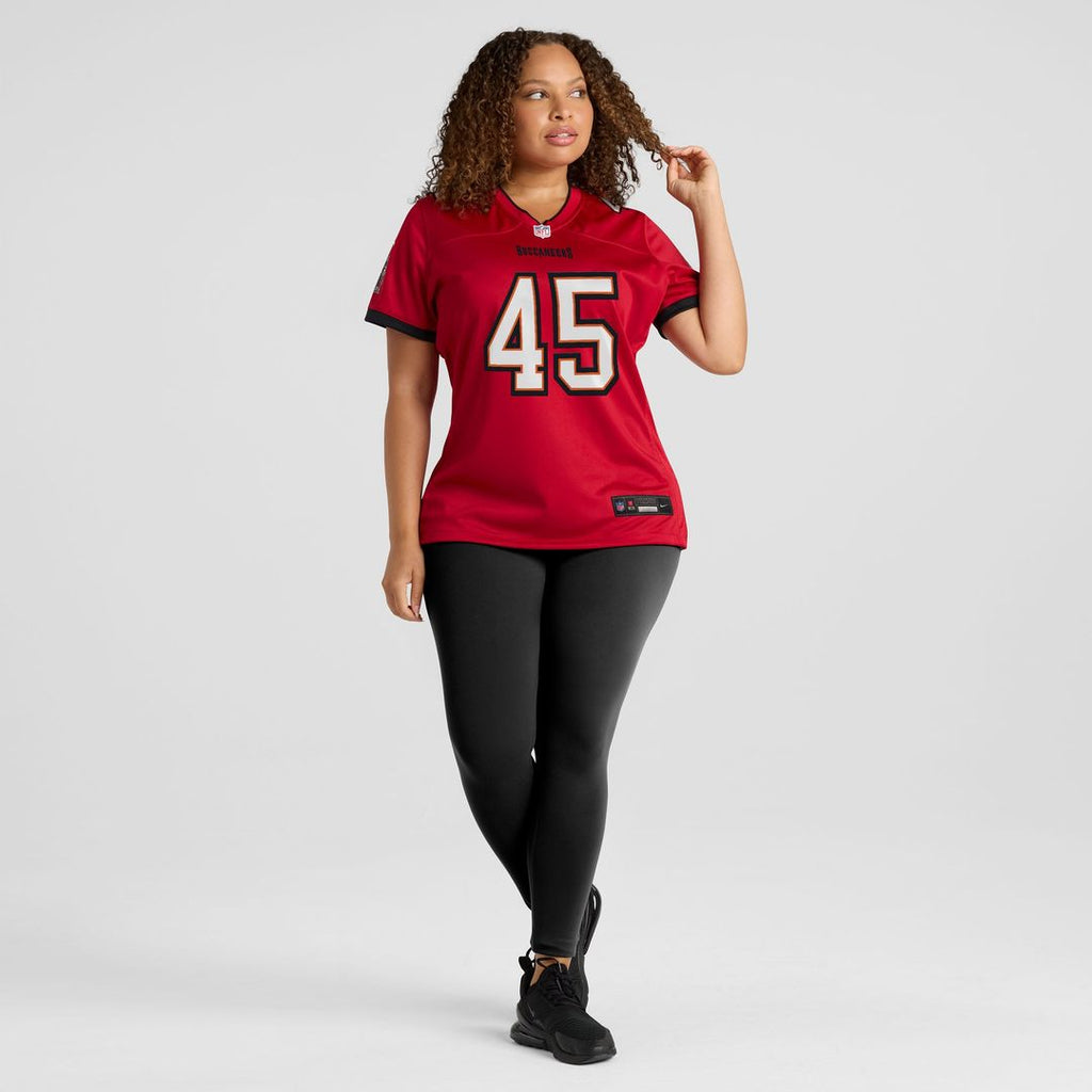 Women's Nike Tampa Bay Buccaneers Deion Jones Red Team Game NFL Jersey
