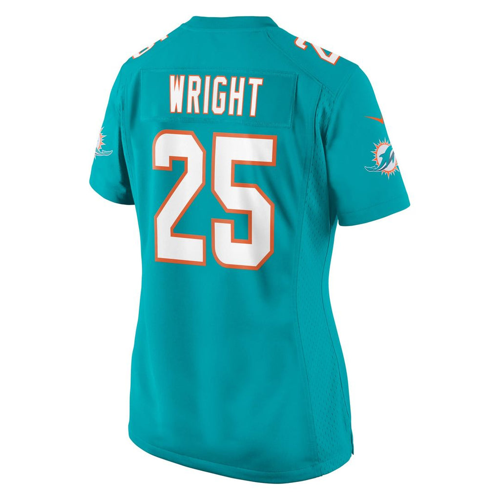 Women's Nike Miami Dolphins Jaylen Wright Aqua Game NFL Jersey