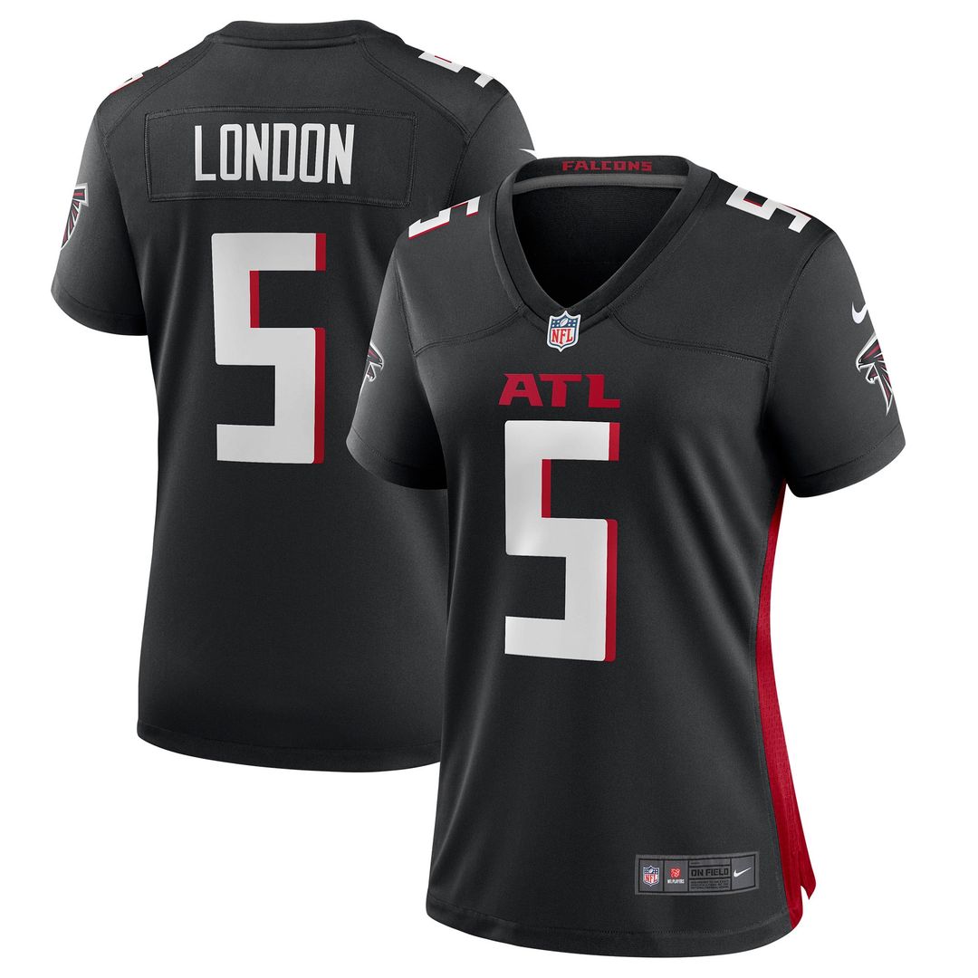 Women's Nike Atlanta Falcons Drake London Black Player Game NFL Jersey