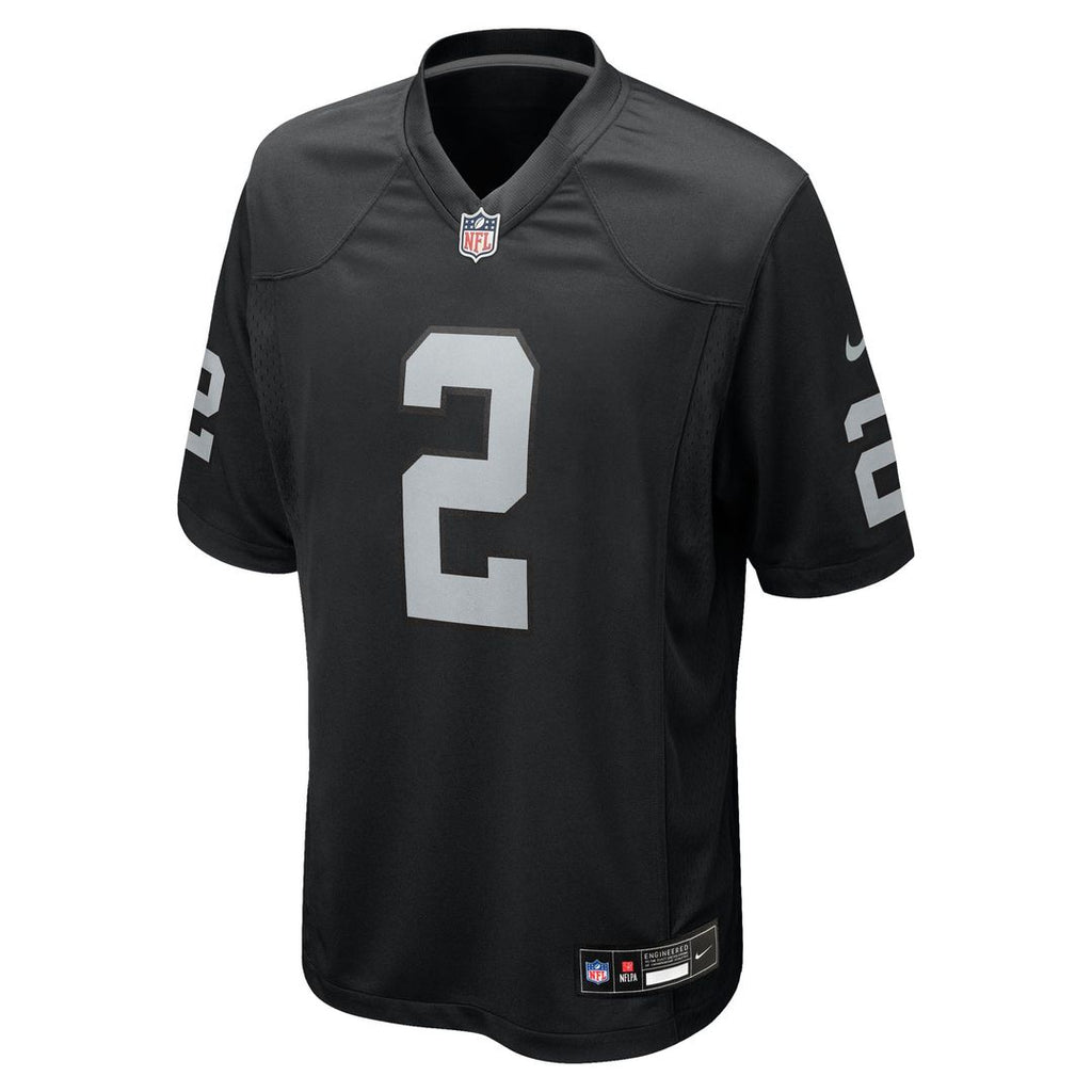 Men's Nike Las Vegas Raiders Ashton Jeanty Black Team Game NFL Jersey