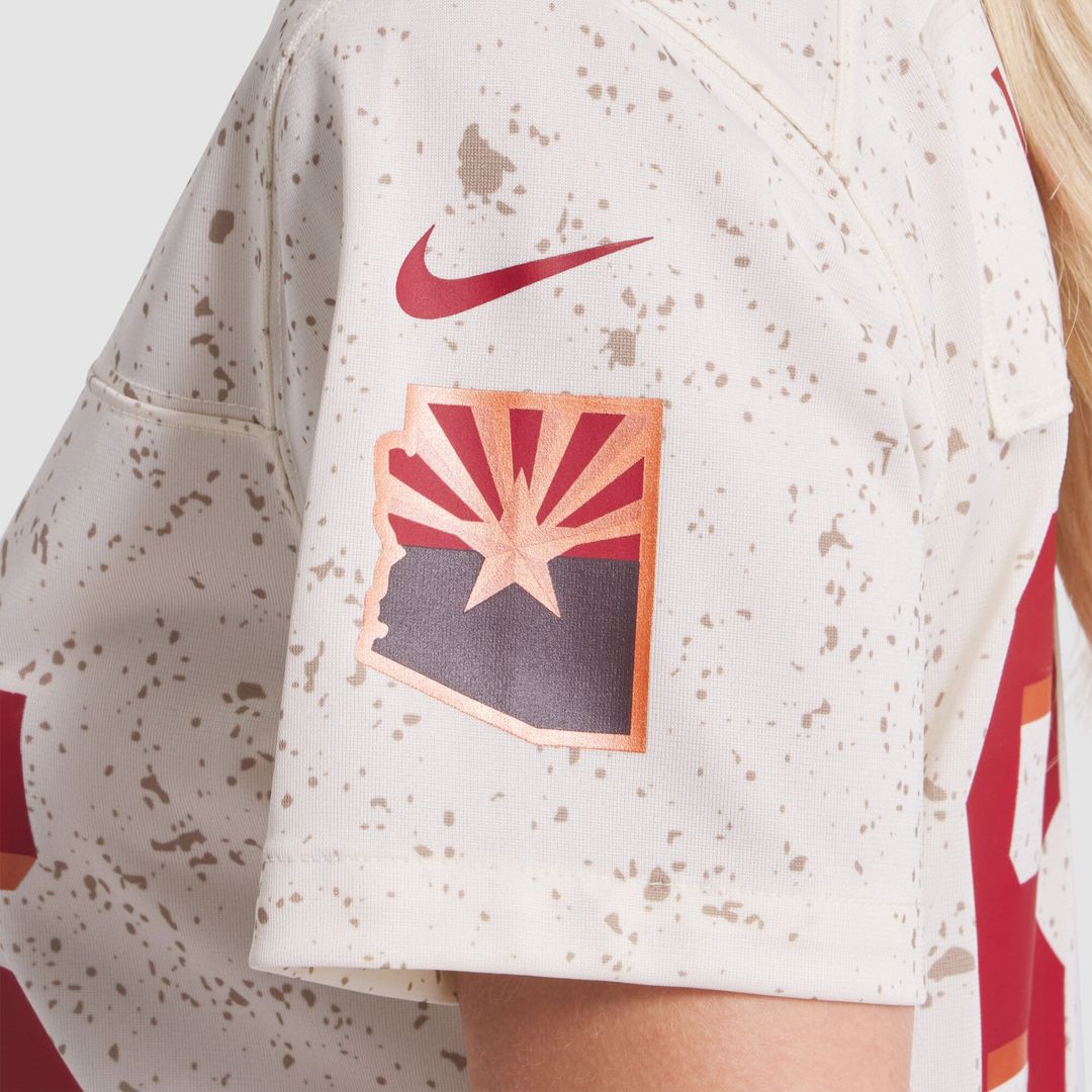 Women's Nike Arizona Cardinals Trey McBride Natural 2025 Rivalries Collection Game NFL Jersey