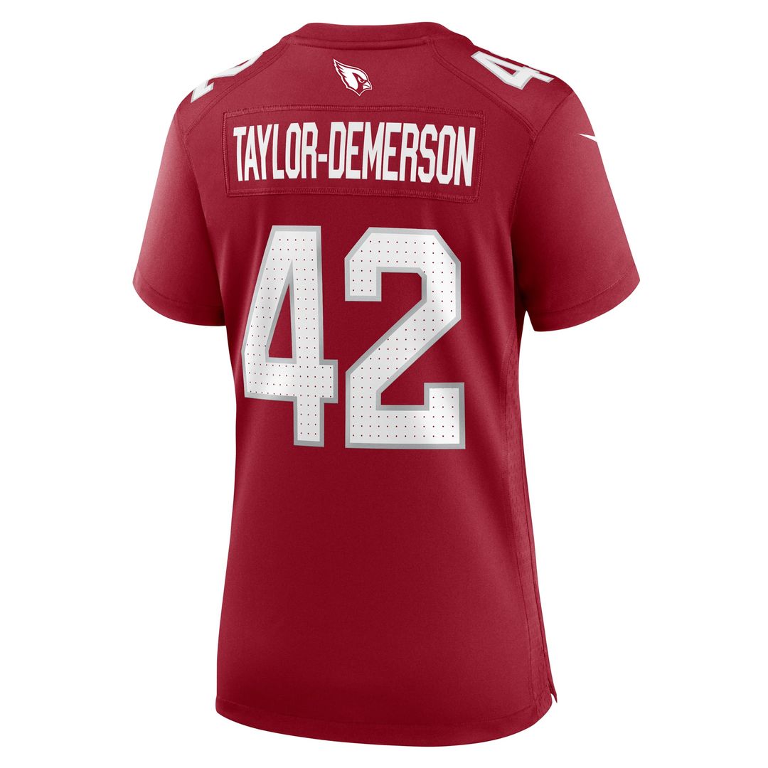 Women's Nike Arizona Cardinals Dadrion Taylor-Demerson Cardinal Game NFL Jersey