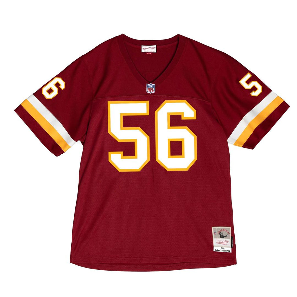 Men's Mitchell & Ness Washington Commanders LaVar Arrington Burgundy 2001 Legacy Throwback Replica NFL Jersey