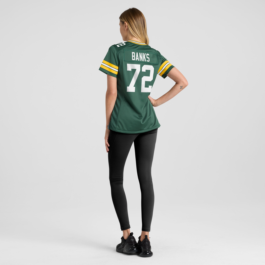 Women's Nike Green Bay Packers Brant Banks Green Team Game NFL Jersey