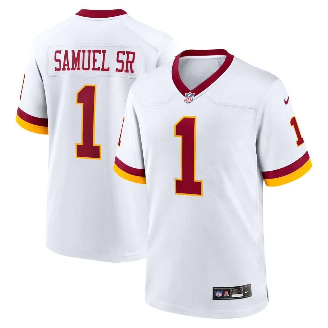 Men's Nike Washington Commanders Deebo Samuel Sr White Game Super Bowl Era NFL Jersey