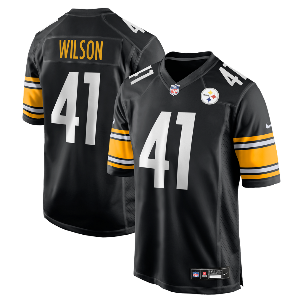 Men's Nike Pittsburgh Steelers Payton Wilson Black Game NFL Jersey