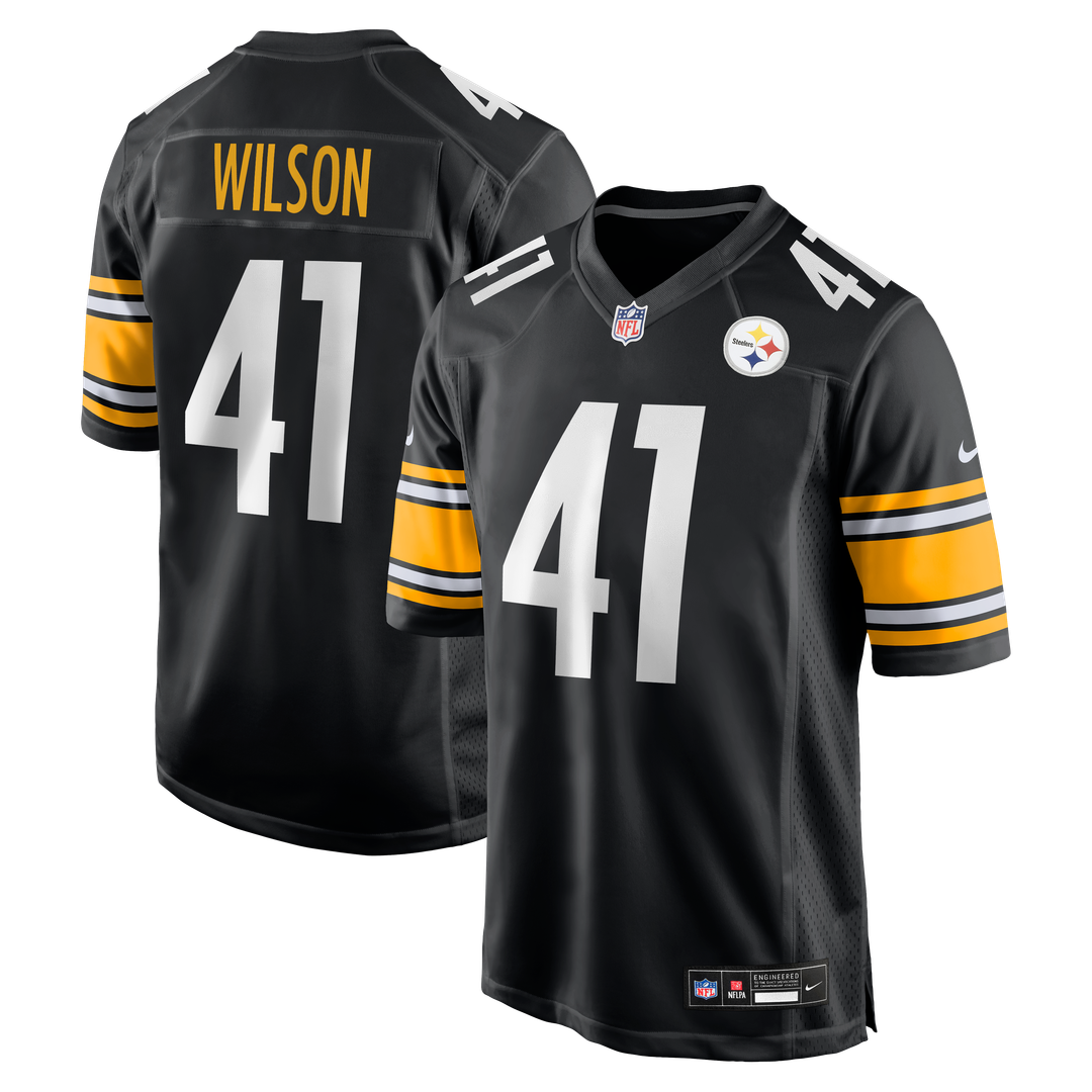 Men's Nike Pittsburgh Steelers Payton Wilson Black Game NFL Jersey