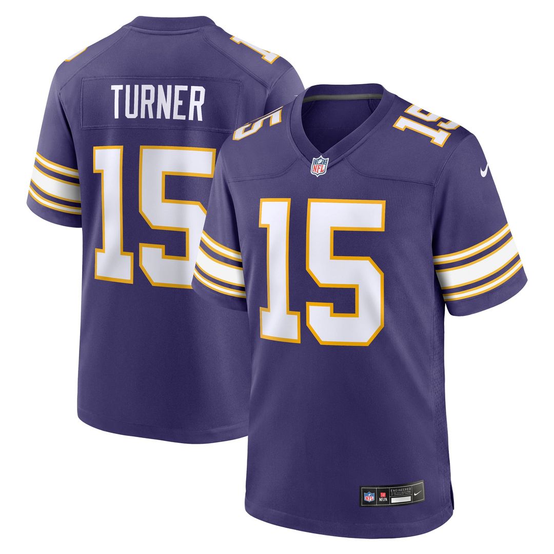 Men's Nike Minnesota Vikings Dallas Turner White Game NFL Jersey