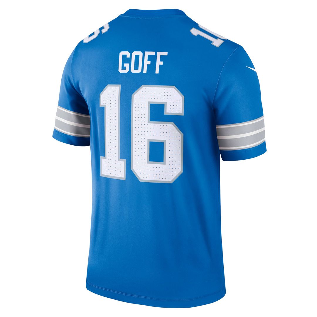Men's Nike Detroit Lions Jared Goff Blue Legend Player NFL Performance Top