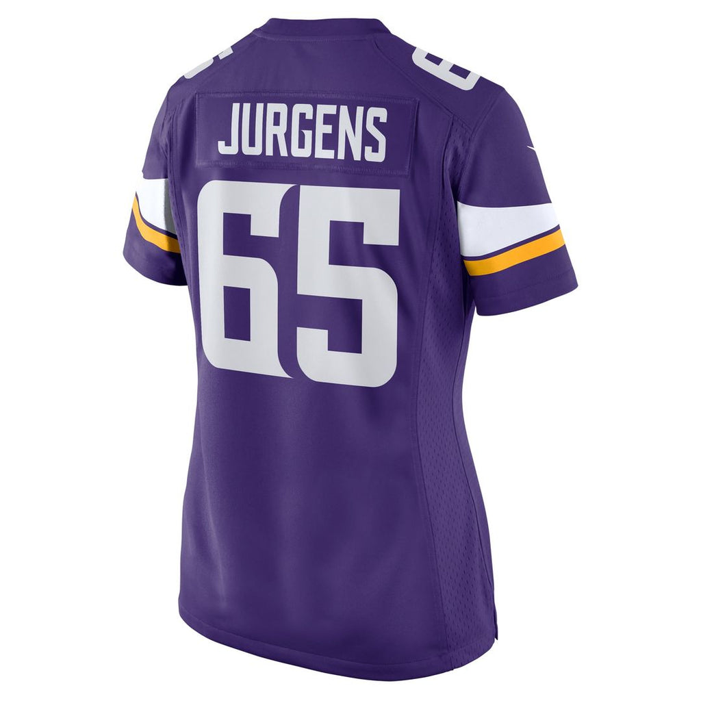Women's Nike Minnesota Vikings Michael Jurgens Purple Game NFL Jersey