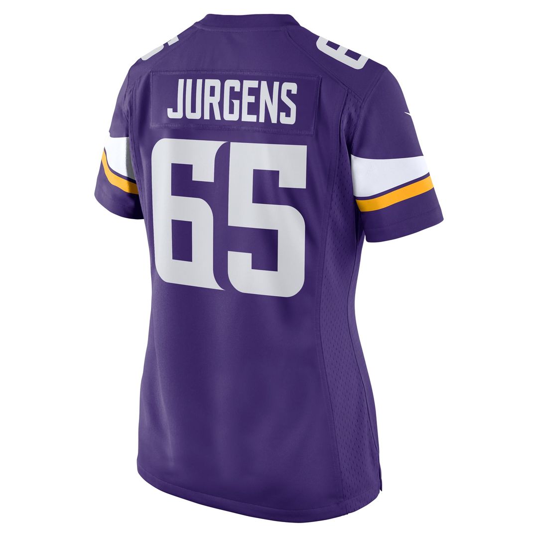 Women's Nike Minnesota Vikings Michael Jurgens Purple Game NFL Jersey