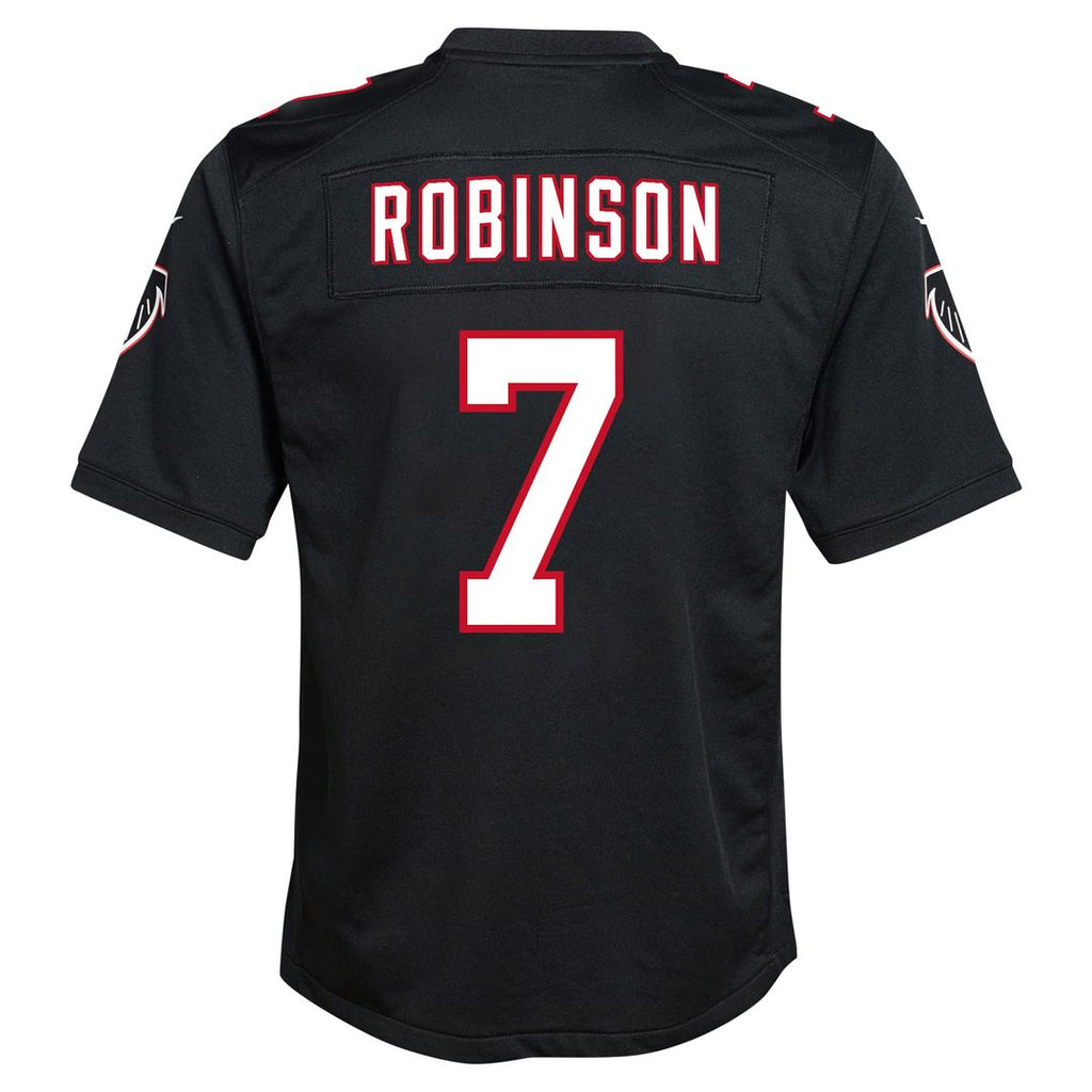 Youth Nike Atlanta Falcons Bijan Robinson Black Game NFL Jersey