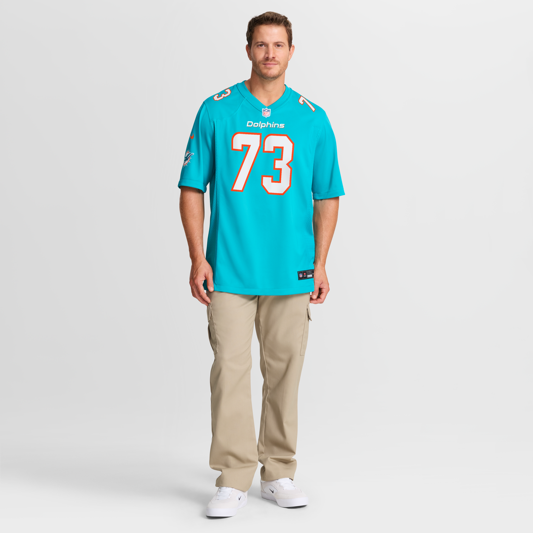 Men's Nike Miami Dolphins Austin Jackson Aqua Game NFL Jersey