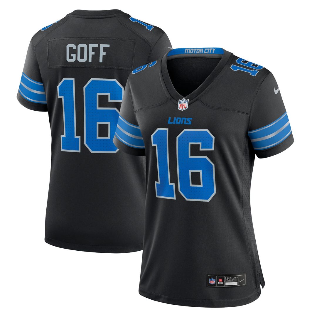 Women's Nike Detroit Lions Jared Goff Blue Game NFL Jersey