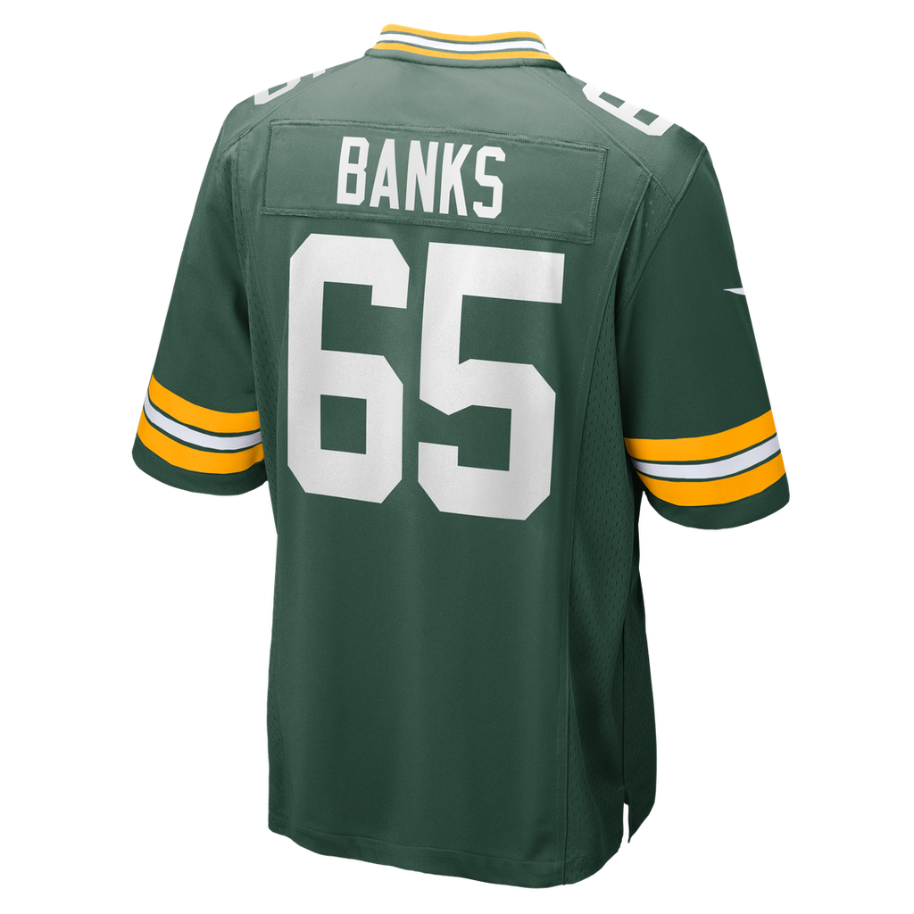 Men's Nike Green Bay Packers Aaron Banks Green Team Game NFL Jersey