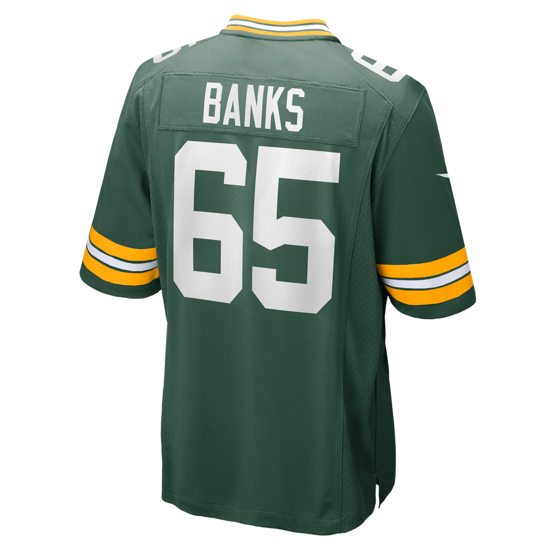 Men's Nike Green Bay Packers Aaron Banks Green Team Game NFL Jersey