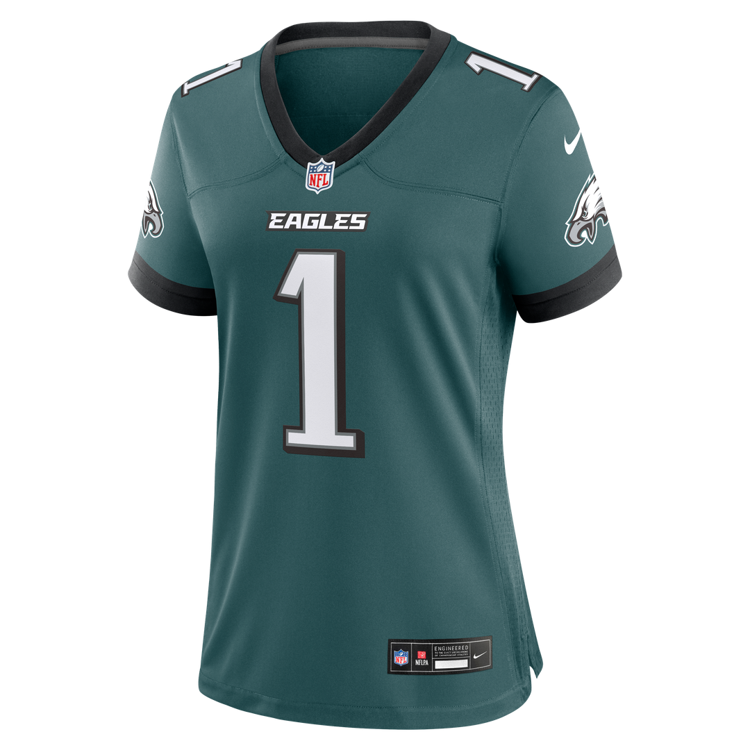 Women's Nike Philadelphia Eagles Jalen Hurts Midnight Green Team Game NFL Jersey