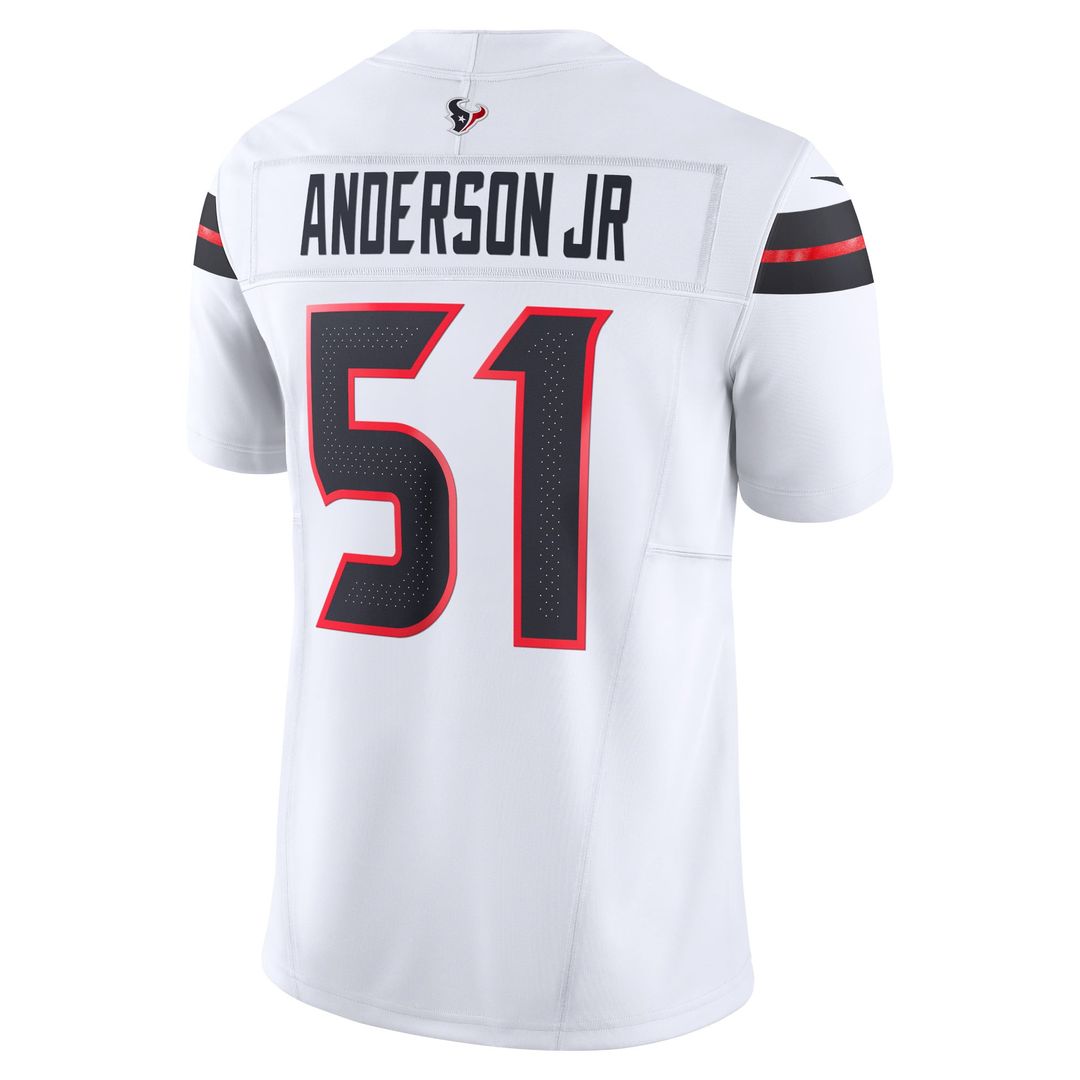 Men's Nike Houston Texans Will Anderson Jr. White Vapor F.U.S.E. Limited NFL Jersey