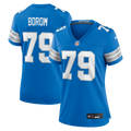 Women's Nike Detroit Lions Larry Borom Blue Team Game NFL Jersey