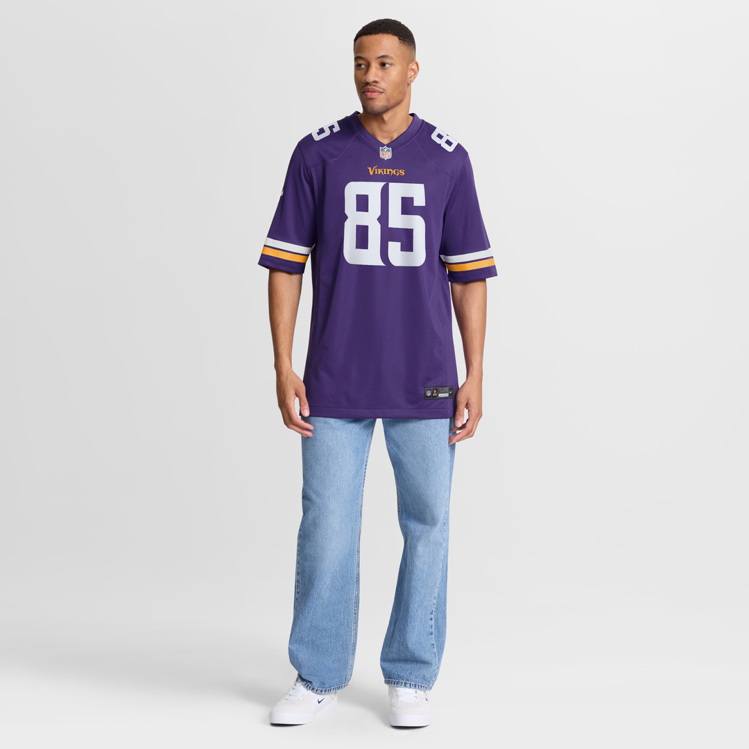 Men's Nike Minnesota Vikings Ben Yurosek Purple Team Game NFL Jersey