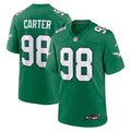 Men's Nike Philadelphia Eagles Jalen Carter Kelly Green Alternate Game NFL Jersey