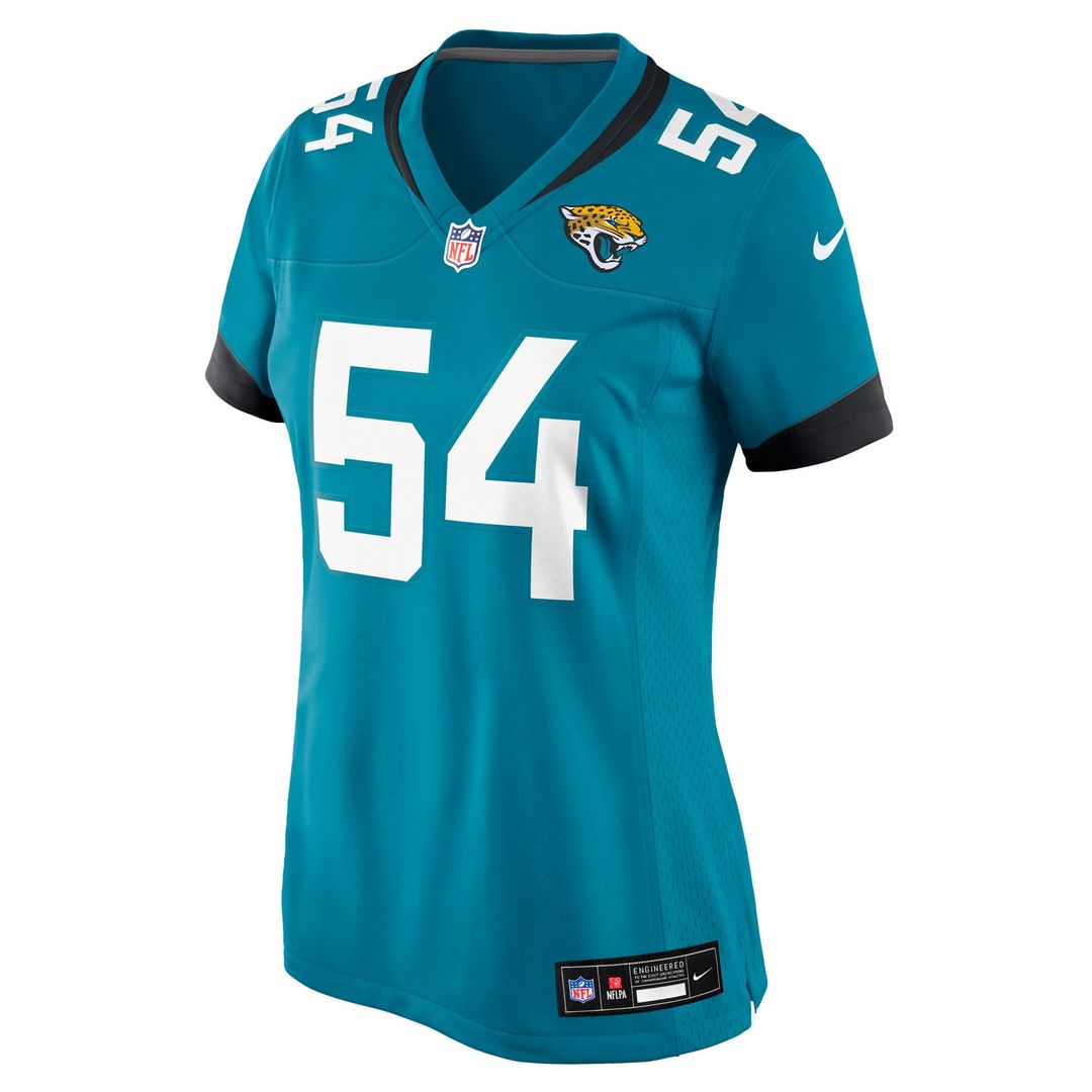 Women's Nike Jacksonville Jaguars Jack Kiser Teal Team Game NFL Jersey