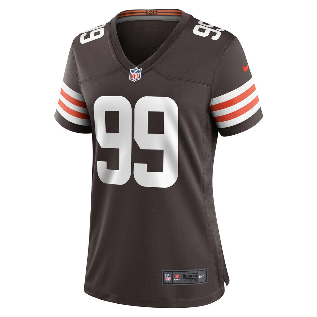 Women's Nike Cleveland Browns Za'Darius Smith Brown Team Game NFL Jersey