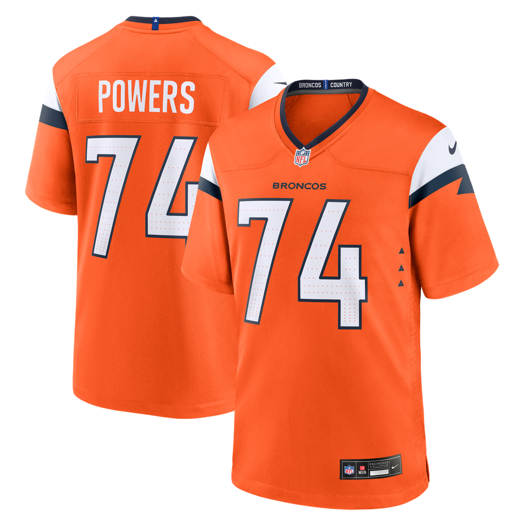 Men's Nike Denver Broncos Ben Powers Orange Team Game NFL Jersey