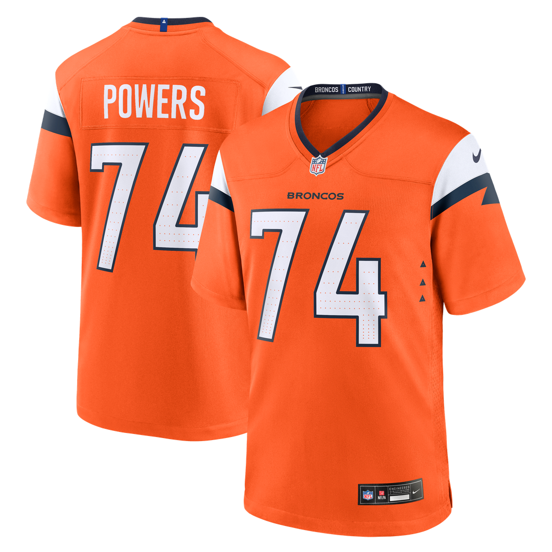 Men's Nike Denver Broncos Ben Powers Orange Team Game NFL Jersey