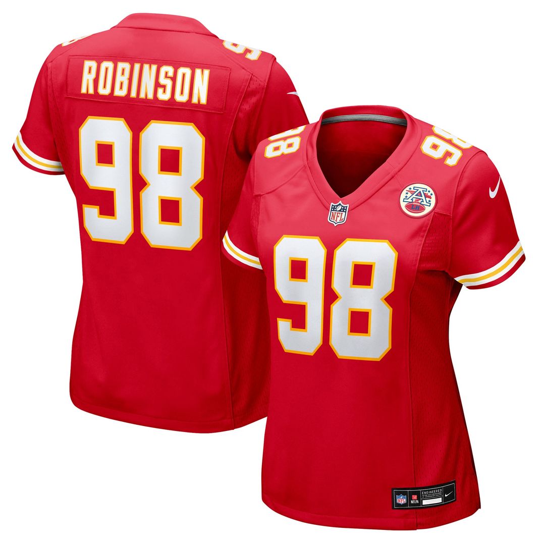 Women's Nike Kansas City Chiefs Janarius Robinson Red Team Game NFL Jersey