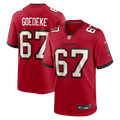 Men's Nike Tampa Bay Buccaneers Luke Goedeke Red Game Player NFL Jersey