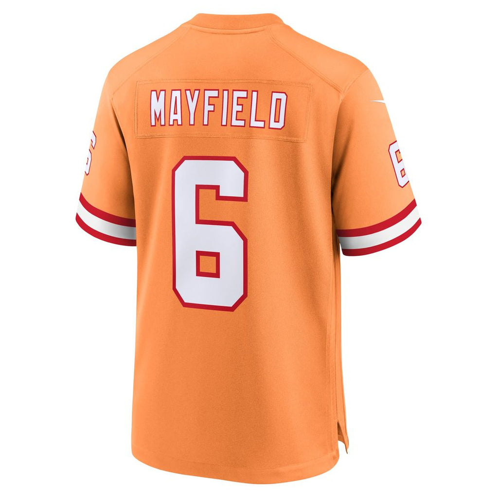 Men's Nike Tampa Bay Buccaneers Baker Mayfield Orange Throwback Game NFL Jersey