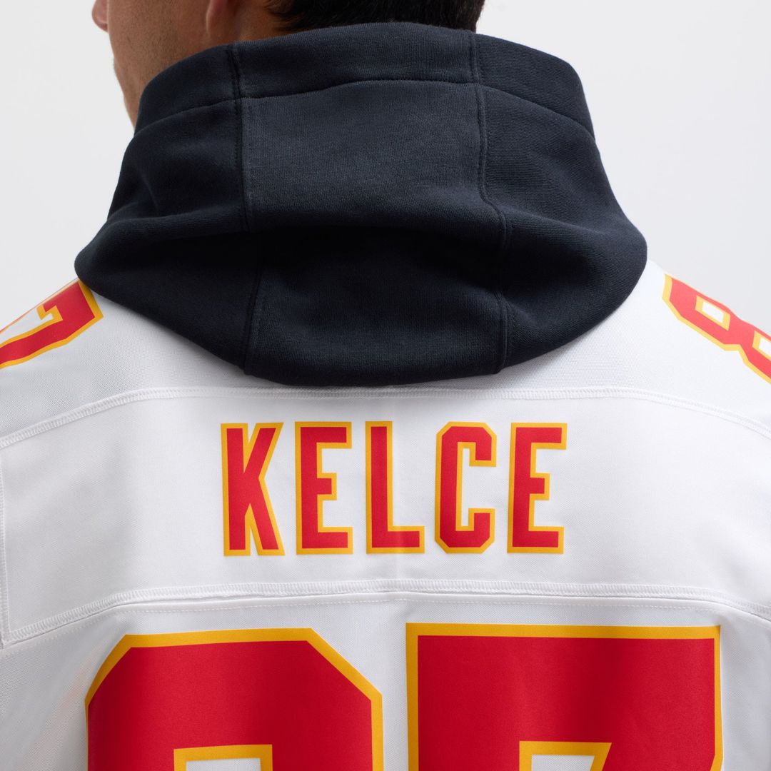 Men's Nike Kansas City Chiefs Travis Kelce Red Vapor F.U.S.E. Limited NFL Jersey