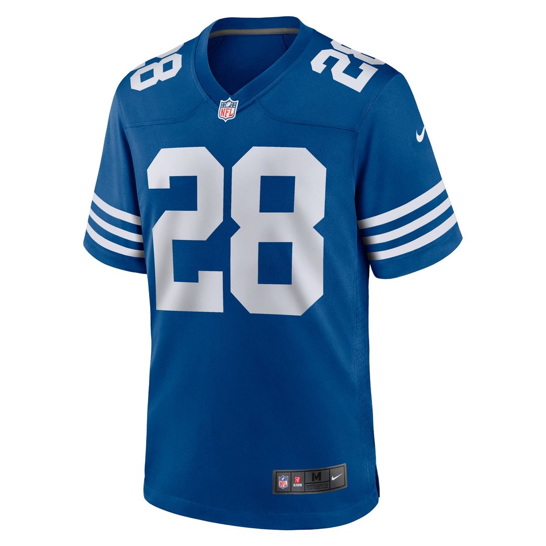 Men's Nike Indianapolis Colts Jonathan Taylor White Player Game NFL Jersey