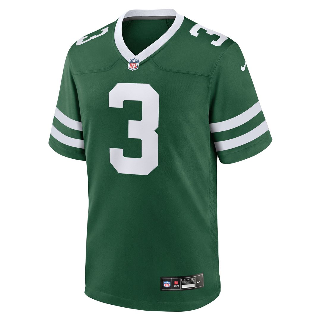 Men's Nike New York Jets John Metchie III Legacy Green Team Game NFL Jersey