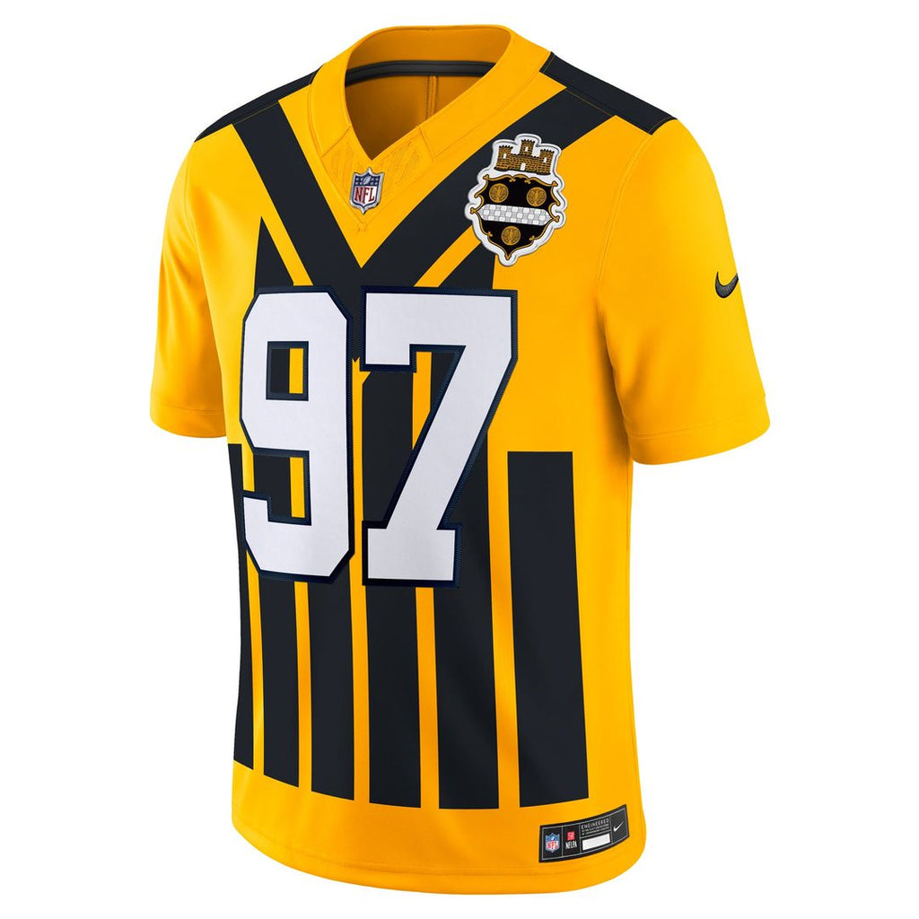 Men's Nike Pittsburgh Steelers Cameron Heyward Gold Alternate Vapor F.U.S.E. Limited NFL Jersey