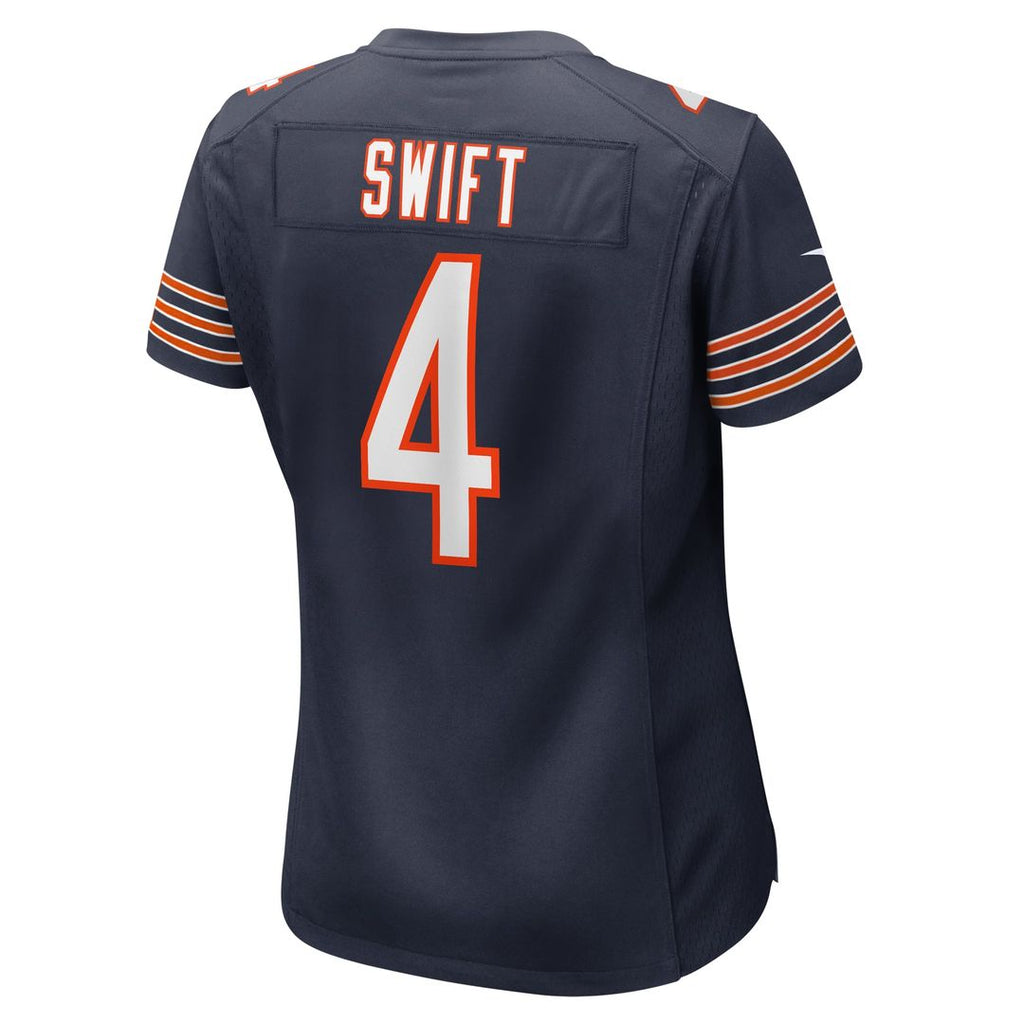 Women's Nike Chicago Bears D'Andre Swift Navy Game NFL Jersey