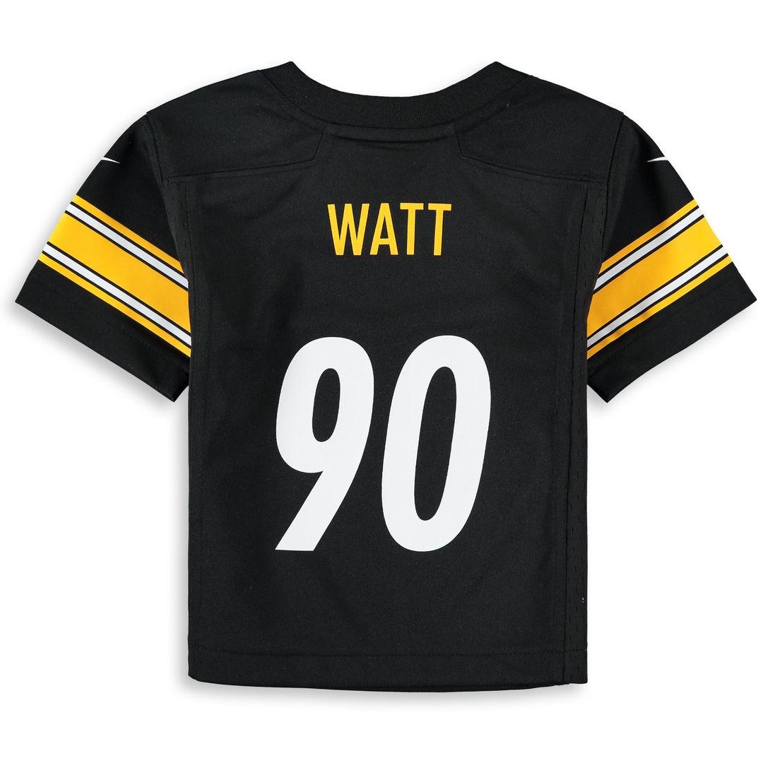 Infant Nike Pittsburgh Steelers T.J. Watt Black Team Player Game NFL Jersey