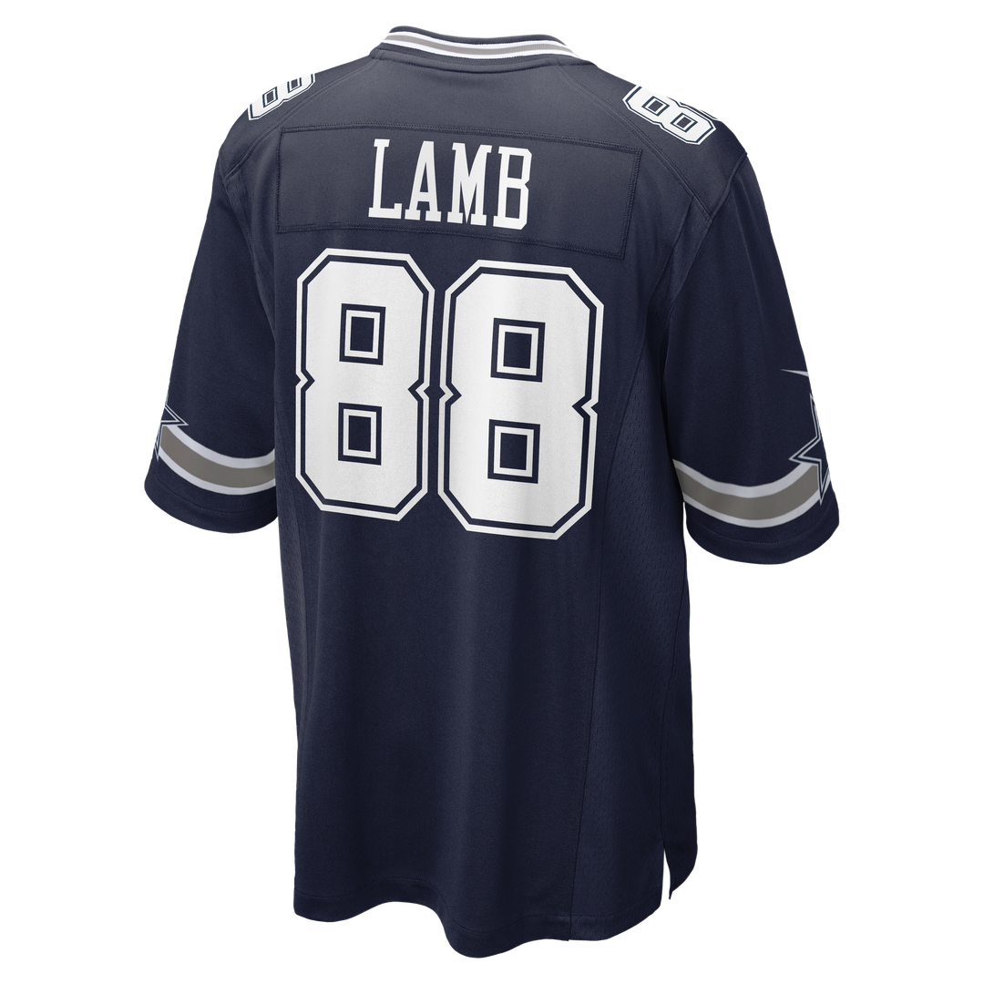 Men's Nike Dallas Cowboys CeeDee Lamb Navy Game NFL Jersey