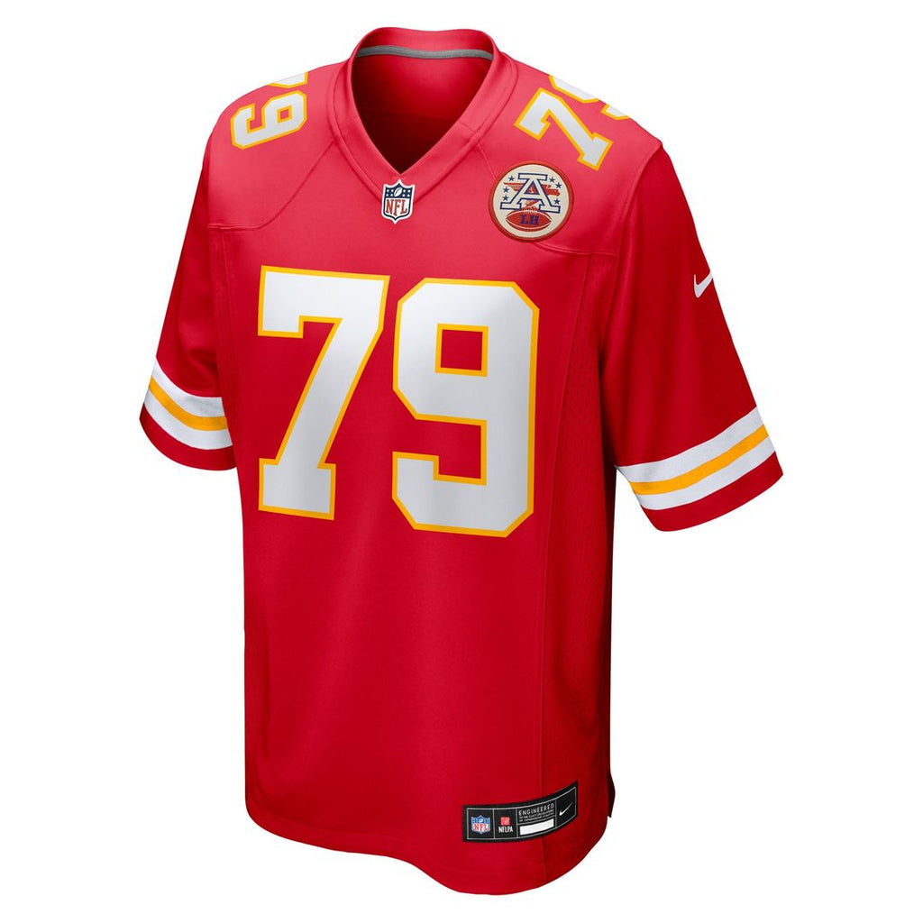 Men's Nike Kansas City Chiefs Esa Pole Red Team Game NFL Jersey
